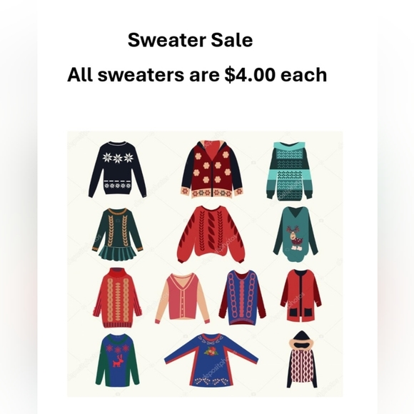 Sweater Sale - Picture 1 of 1